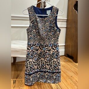 Maeve Blue and Cream Floral Dress